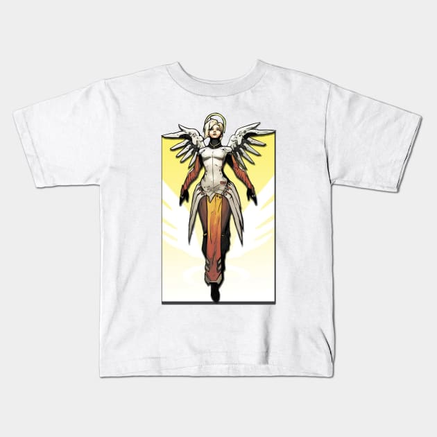 Overwatch - Mercy Kids T-Shirt by LiamShaw